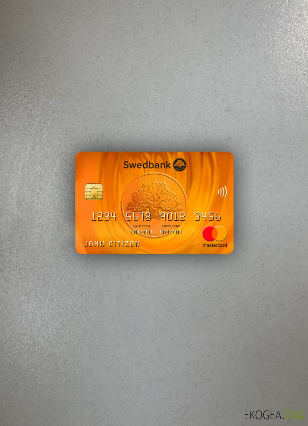 Lettonie Swedbank mastercard photolook recto